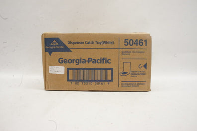 Georgia-Pacific 50461 Dispenser Catch Tray White - Case of 6